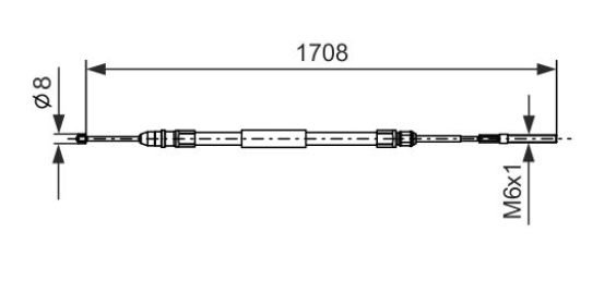 Трос ручного гальма 1987477531 - зображення 5