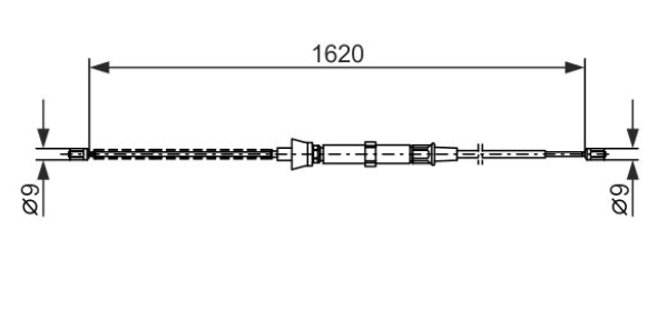 Трос ручного гальма 1987477684 - зображення 5