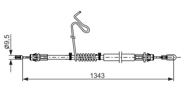 Трос ручного тормоза