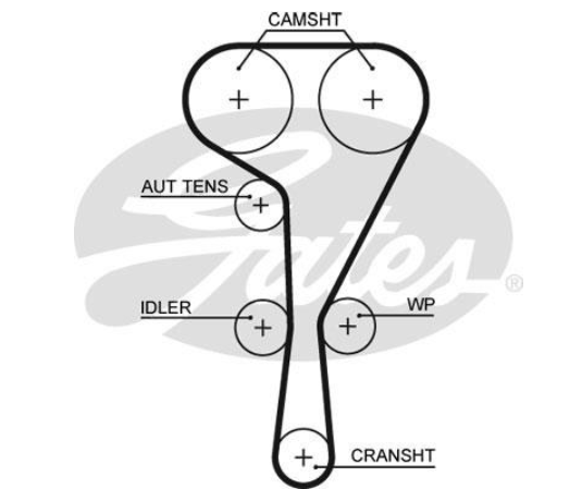 Комплект ременя ГРМ K045550XS - зображення 2