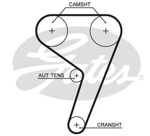 Комплект ременя ГРМ K015433XS - зображення 2