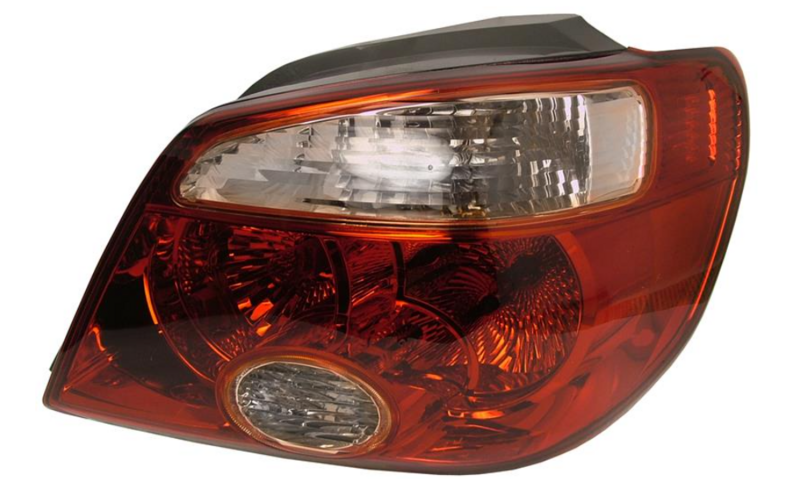 ліхтарь правий без патрона, червонийа рамка 05-