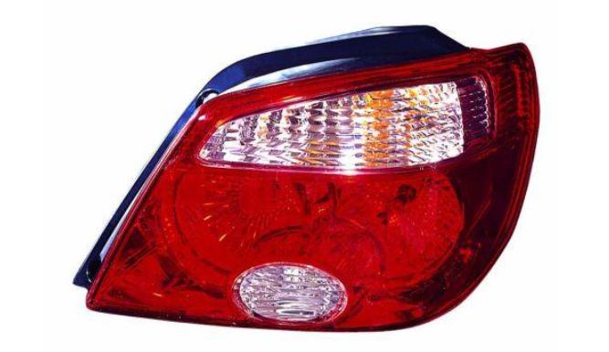 ліхтарь правий без патрона, червонийа рамка 05- 214-1992R-UQVR - зображення 2