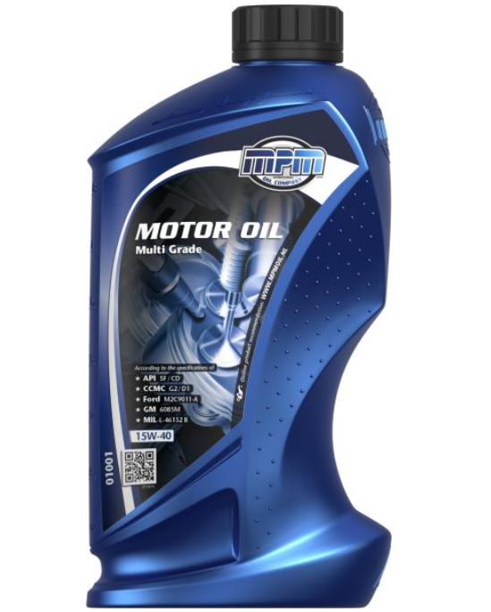 Моторна олива MPM Multi Grade / 15W40 / 1л. / (API CD/SF)