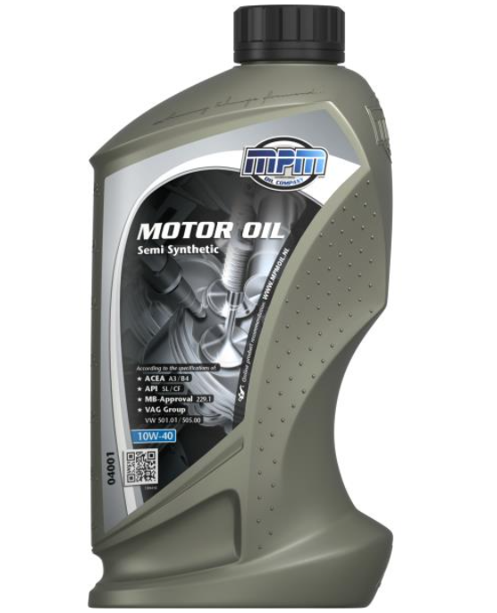 Моторна олива MPM Semi Synthetic / 10W40 / 1л. / (ACEA A3/B4, API SL/CF)