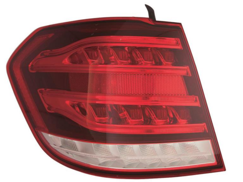 ліхтарь зад. лів. зовн., + патрон, LED, COMBI, димчат. 4/13-