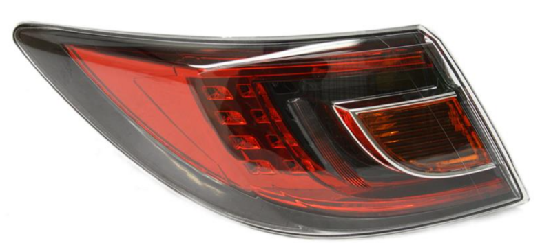 ліхтарь лівий зовнішній без патрона червоний LED тип (не COMBI)