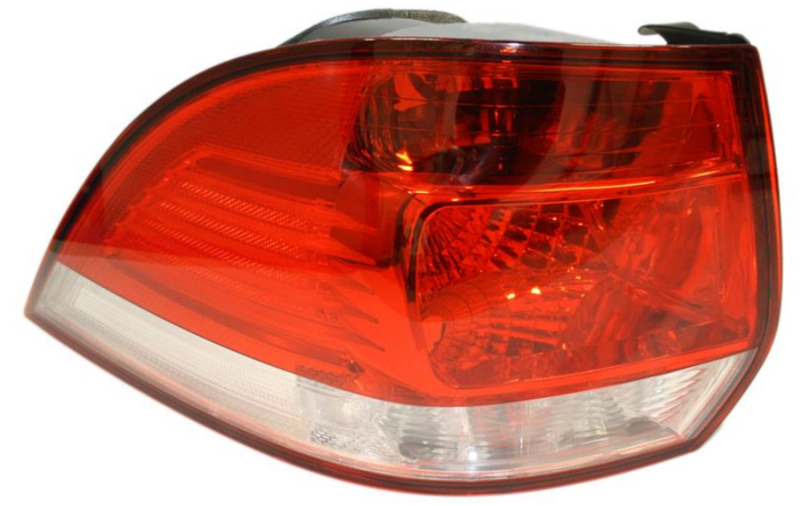 ліхтарь задний лівий зовн., без патрона, черний backgкруглое, COMBI