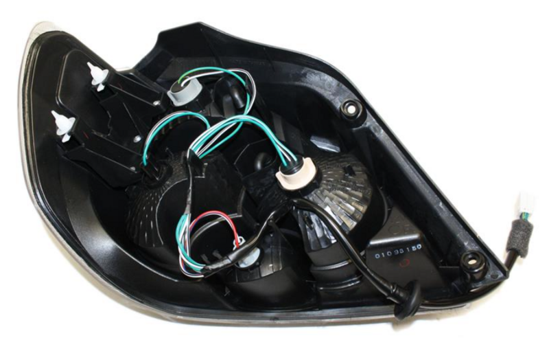 ліхтарь правий без патрона, черна рамка 05- 214-1992R-UQ6C - зображення 2