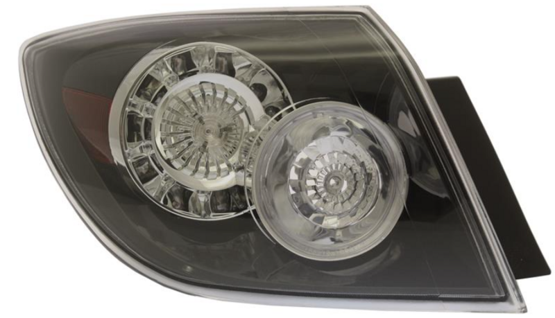 MZ 3 ліхтарь задний лів., - патрон зовн. LED (чорний) 5-dv.