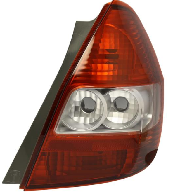 ліхтарь задний правий, без патрона, бело-червоний -06