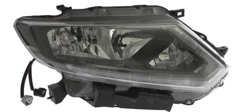Nissan Rogue / X Trail 14- Фара перед.пра. H9/H11/LED, авт., черна рамка [DEPO]