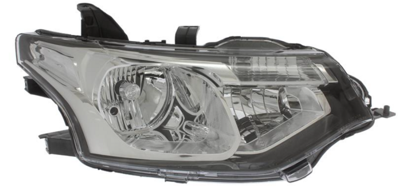 MT OUTLANDER 8/12- Фара перед. пра H7/HB3,автомат, black rim [DEPO]