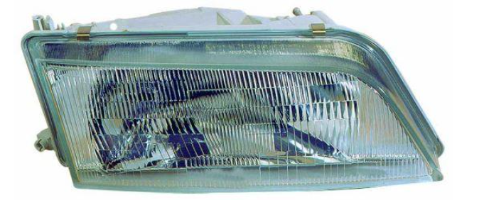 NS MAXIMA QX IV (A32) 94-00, Фара перед.лів. мех., H4/W5W стеклянний рассиваитель (рифленний)
