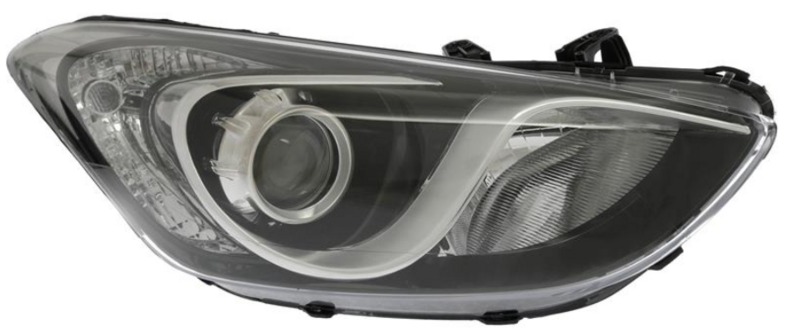 HY i30 12- Фара перед.пра. H7, авт., + моторчик [DEPO]