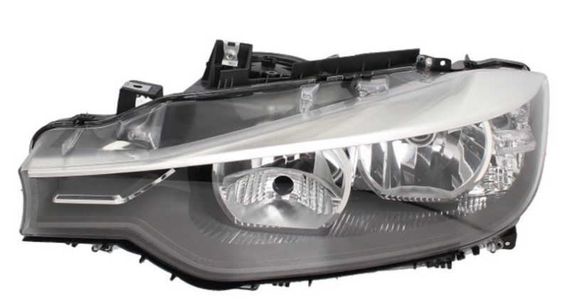 BW F30 Фара перед. пра. H7/H7 + пок.пов. + день свет. , авт.регул., + корректор, чорн.відбівач   [DE