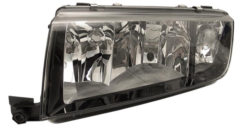 Фара лев. H7/H3 по авт.регул. (черная рамка) [DEPO]