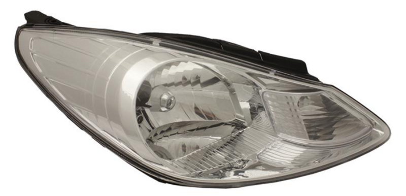 Фара права H4 автом. рег., с мотором  [DEPO]