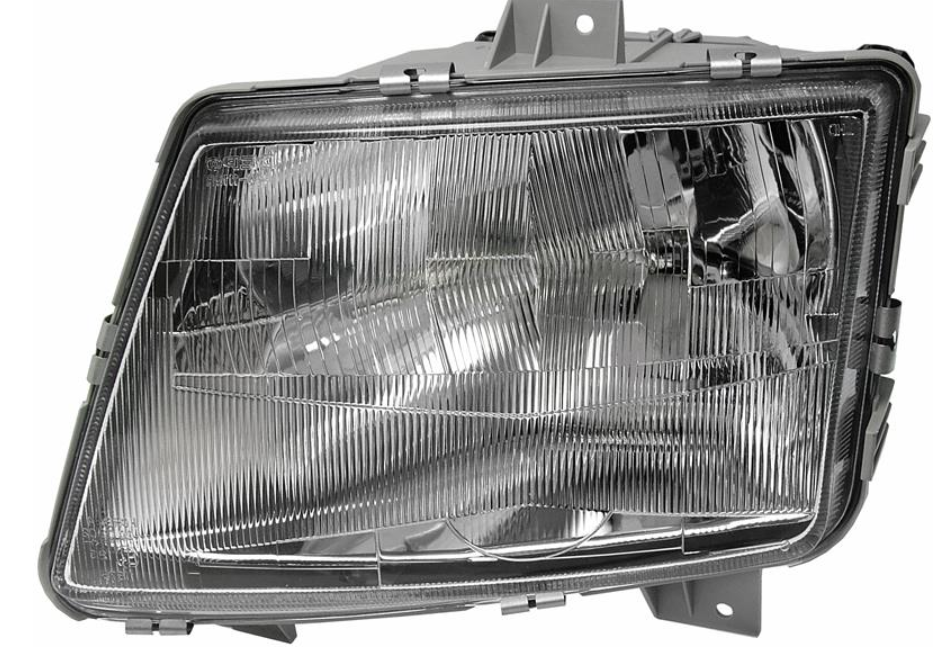 Фара лів. H4/H1, ручн./гидравл.регул. [DEPO]