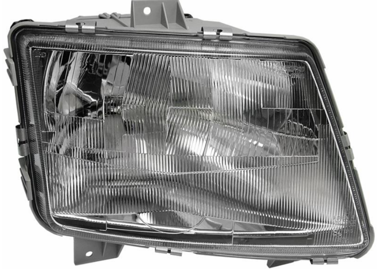 Фара прав. H4/H1, ручн.гидравл.регул. [DEPO]