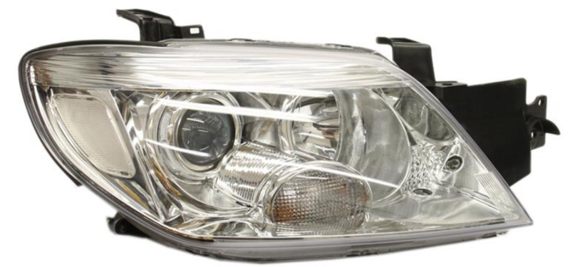 Фара права HB3/H1 хром. рамка мех.рег. 05- [DEPO]