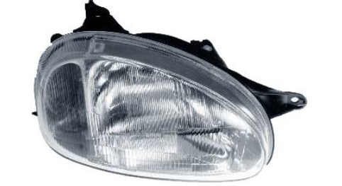 Фара прав. H4 з поворотником, ручн. регул. [DEPO]