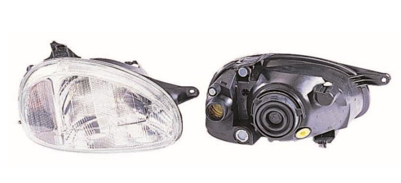 Фара прав. H4 з поворотником автомат. регул. [DEPO]