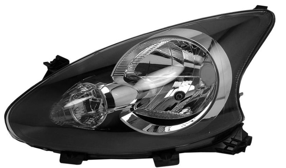 Фара лів. H4, авт. регул. [DEPO]