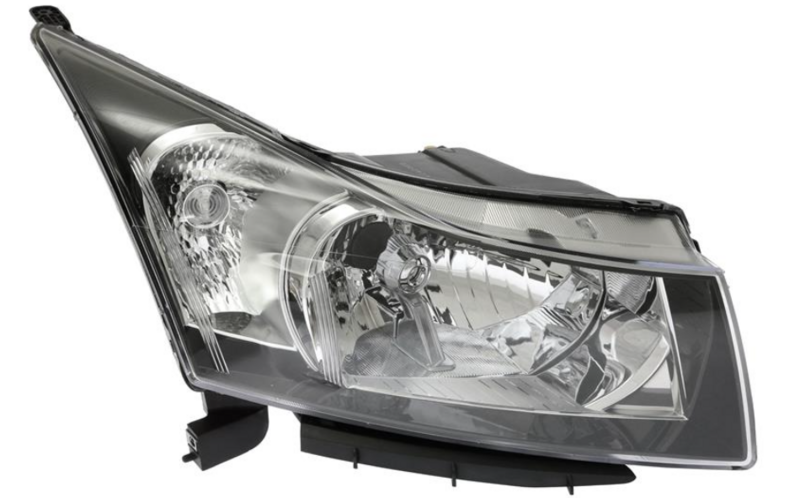 CTCRUZE 09- Фара права H4 з поворотн., елек.рег., с мотор., черна рамка [DEPO]