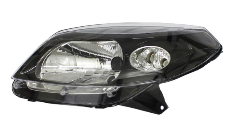 Фара ліва  H4, черна рамка, мех./елек., STEPсAY [DEPO]