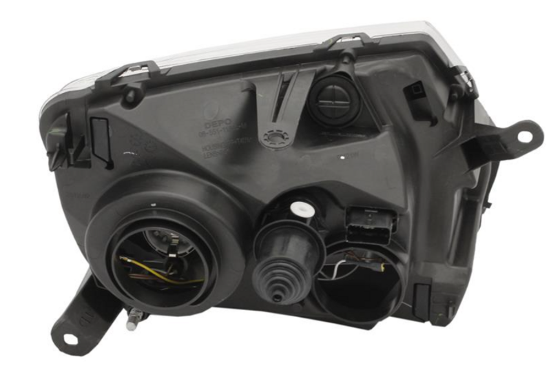 Фара ліва H7/H1, авт./мех.рег., хром.рамка [DEPO] 551-1186L-LDEM1 - зображення 2