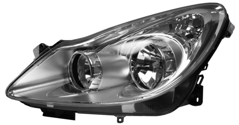 Фара ліва H7/H1. хром.рамка елек.рег. [DEPO]