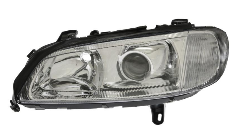 Фара лів. XENON/H7, с белим поворотником, авто. регул. 10/99- [DEPO]