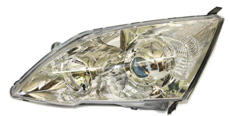 Фара ліва H1/HB3 мех/елек., рег.хром. рамка [DEPO]
