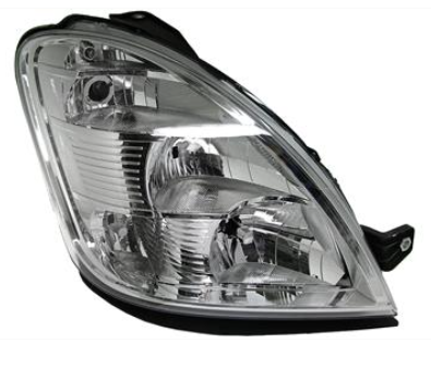 Фара права H7/H1/H1 з поворотом елек.рег.без моторчика [DEPO]