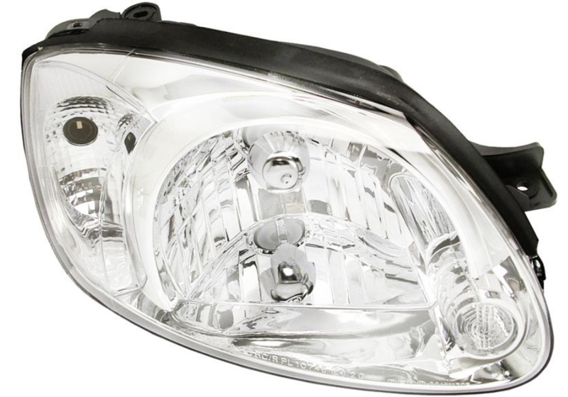 Фара прав. H4 с белим поворотником, авт. регулировка 12/02- [DEPO]