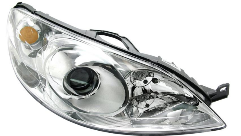 Фара прав. H7/H1 з поворотником, авт. регул. [DEPO]