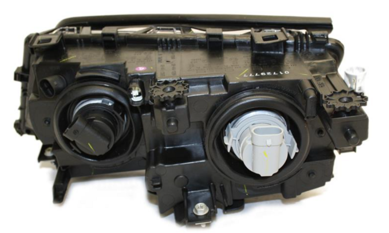 Фара прав. H7/H7 SED/TOURING черна рамка 10/01- [DEPO] 444-1128R-LDEM2 - зображення 2