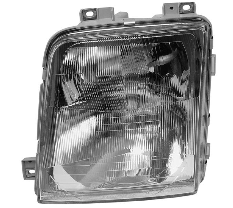 Фара лев. H4/H1 ручная/гидравлическая регул. [DEPO]