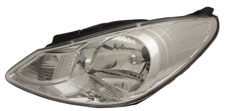 Фара левая H4 автом. рег., с мотором [DEPO]