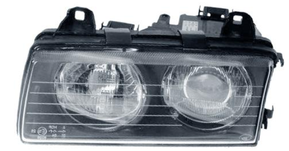 Фара лів. H1/H1 автомат. регул., 2/4 дв., тип HELLA 10/94- [DEPO]