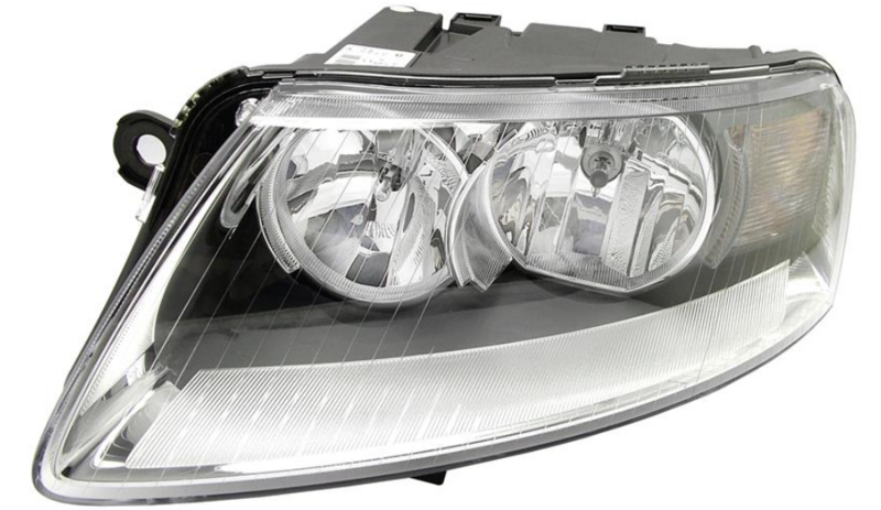 Фара лів. H7 с оранж.поворотником, авт регул. [DEPO]