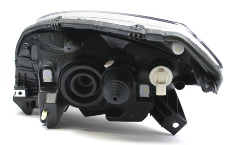 Фара права  H4, хром. рамка, мех./елек. [DEPO] 551-1170R-LDEM1 - зображення 2