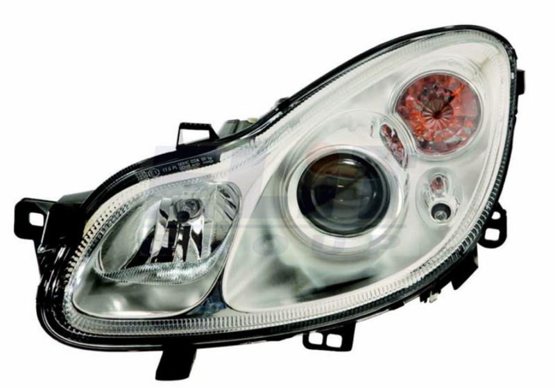 Фара левая H7/H7, автом. рег., с мотором, [DEPO]