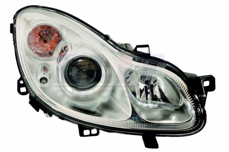 Фара правая H7/H7, автом. рег., с мотором, [DEPO]