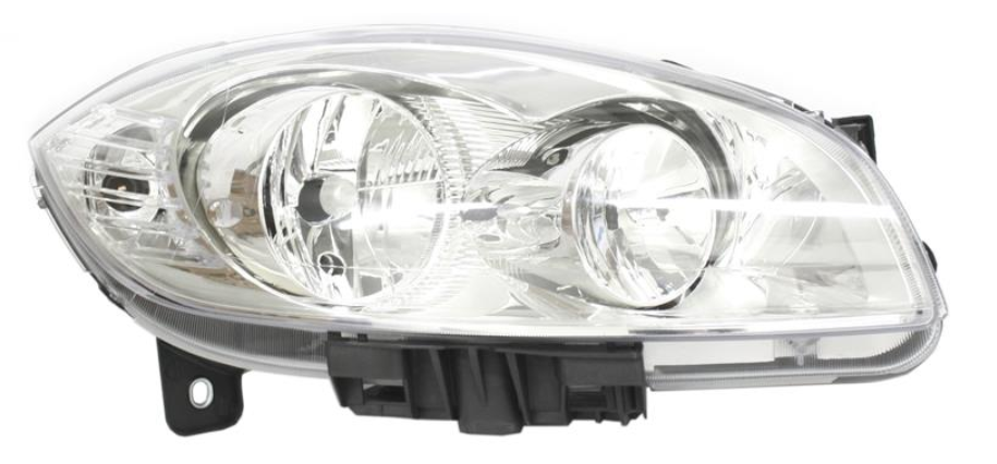Фара права H7/H1 с Показник поворота, автом. рег., с мотором [DEPO]
