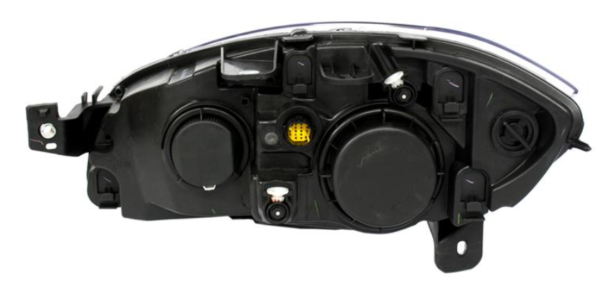 Фара права H7/H1 с Показник поворота, автом. рег., с мотором [DEPO] 661-1156RMLD-EM - зображення 2