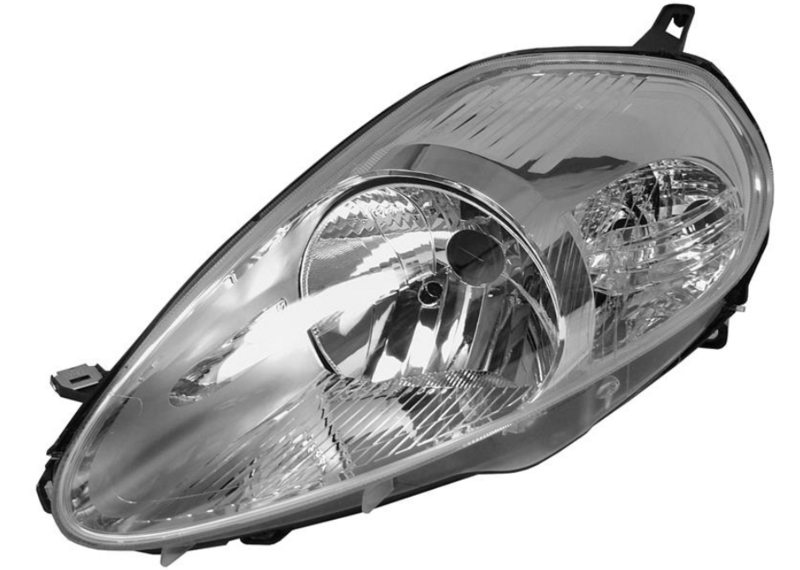 Фара ліва  H4, елек. рег., с моторч., хром. рамка -10/08 [DEPO]