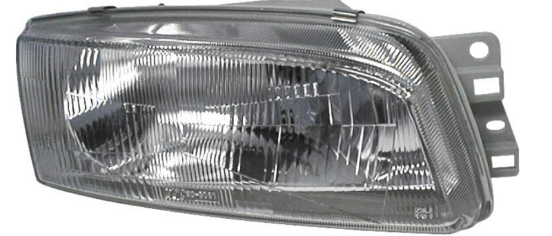Фара правая H4, мех./елек. рег., -11/97 [DEPO]