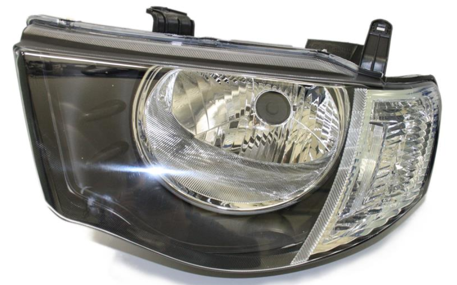 Фара ліва  H4 с прозр.Показник поворота, елек. рег., двойной каб. [DEPO]